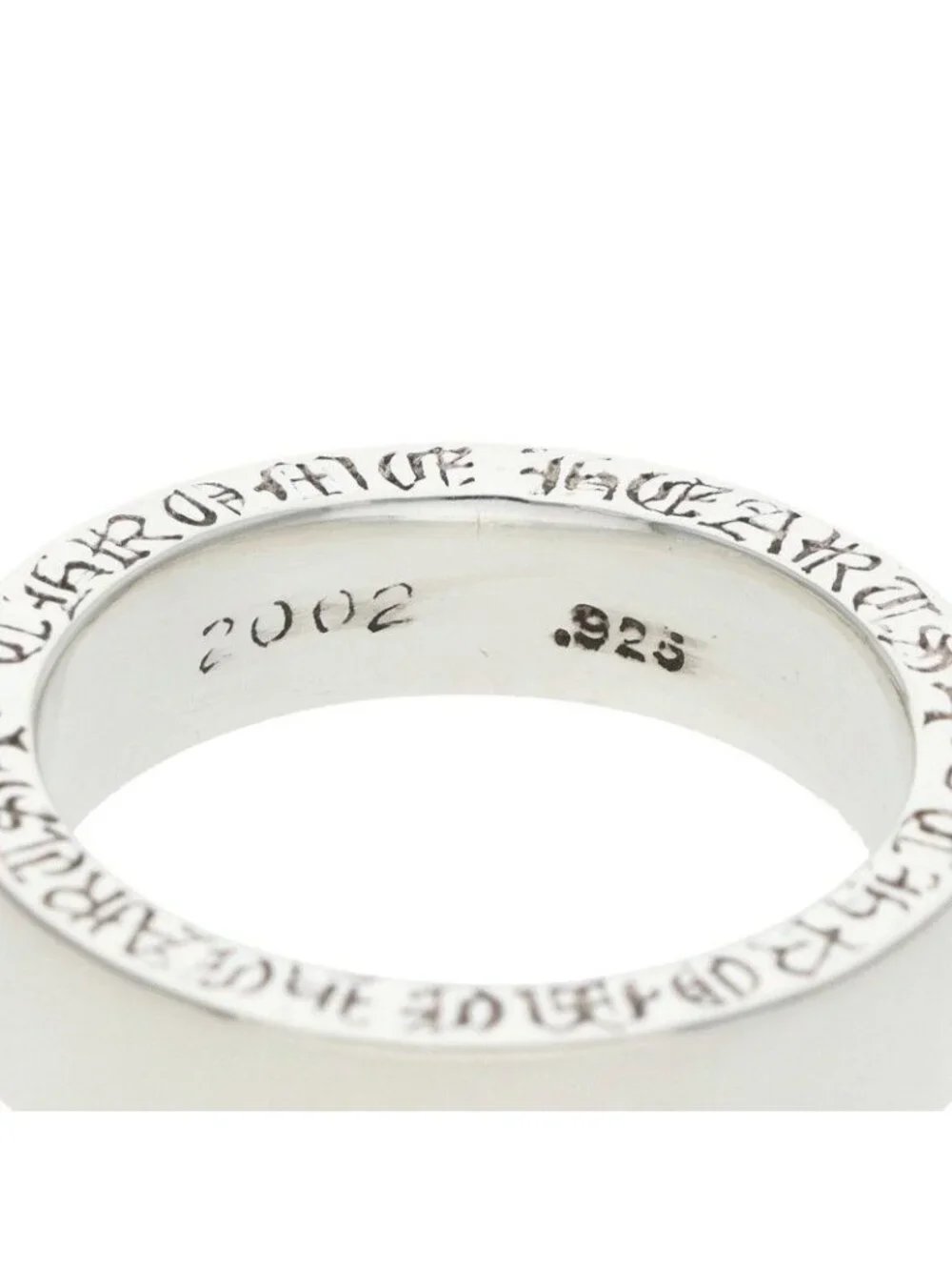 Chrome Hearts Spacer Pln Plain Silver Ring